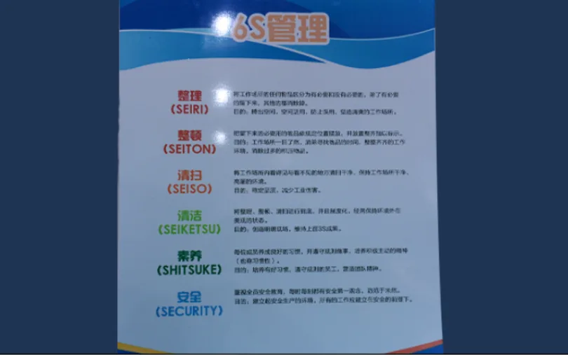 6S管理